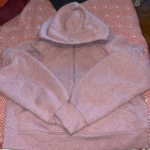 Scuba Oversized Half Zip Hoodie
